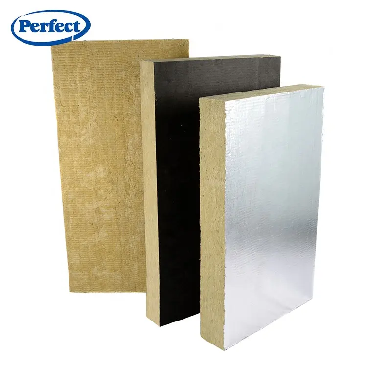 Water sound fire proof heat resistant basalt Thermal insulation mineral wool board 100kg/m3 rock stone wool board
