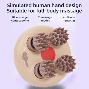 Masajeador de cabeza de cuero cabelludo eléctrico masajeador de gato de luz roja impermeable - Product Image 4