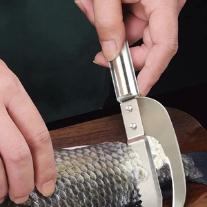 Dao rạch cá đa năng sắc bén Dao cạo vảy cá hải sản dụng cụ làm sạch dụng cụ cạo vảy cá bằng thép không gỉ - Product Image 4