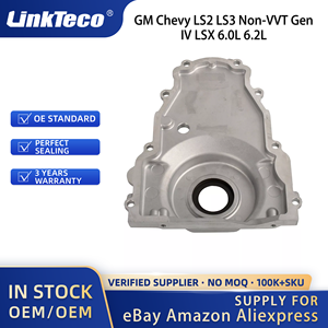 Linkteco Engine Timing Cover for <strong>GM</strong> Chevy LS2 LS3 Non-VVT Gen IV LSX 6.0L 6.2L 2005-2015 12633906 12600326 WG2148623 12561243 - Product Image 3