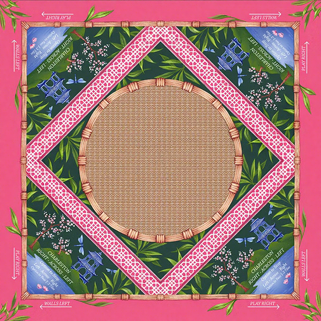 Bambou vert rose