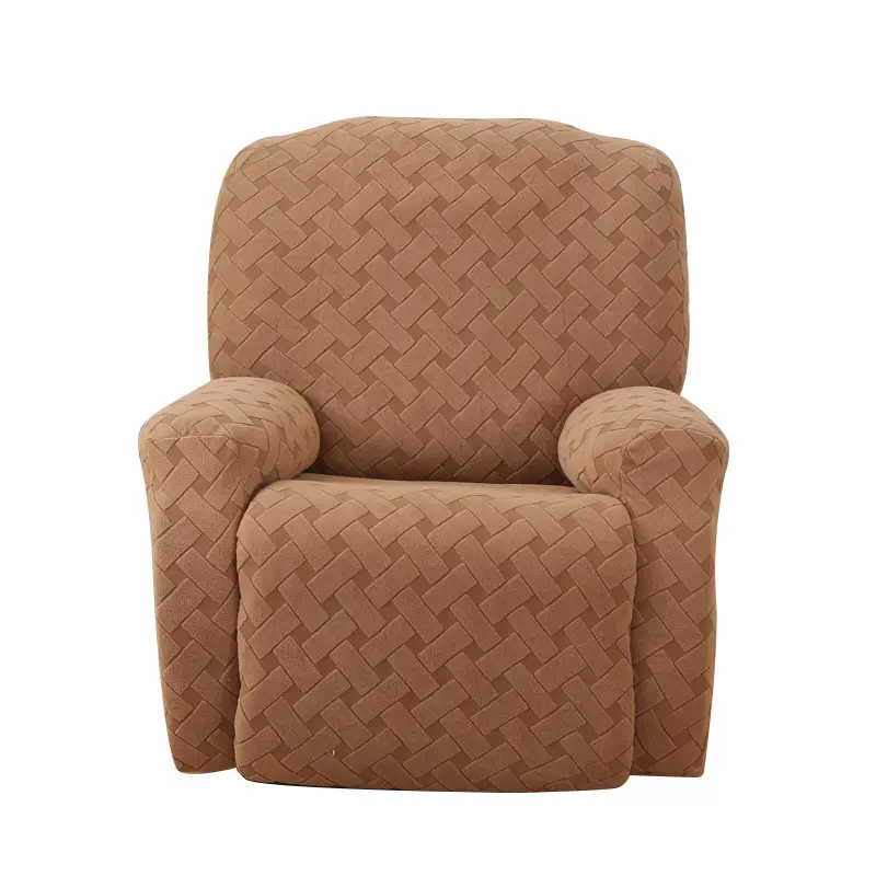 Funda de sofá de Jacquard cruzado de un solo asiento, todo incluido con buen rendimiento de ventas, funda de sofá