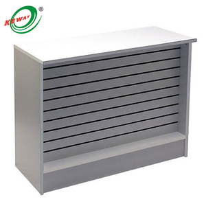 零售店店MDF三聚氰胺板条墙板板店桌现金包装柜台收银台 - Product Image 1