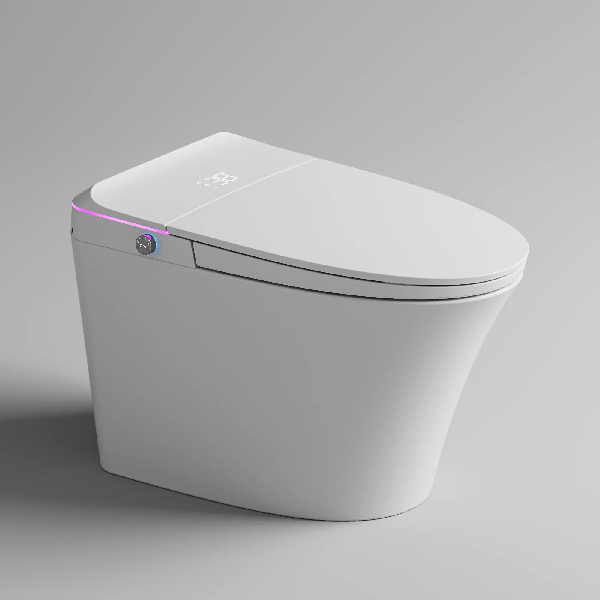 Lámpara de rayos infrarrojos nuevo diseño de una pieza armario de agua inteligente baño inodoro de cerámica automático inodoro inteligente inodoro
