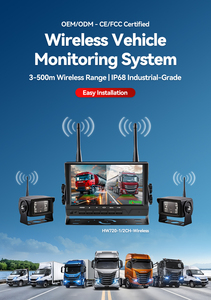 Sistema de cámara de respaldo inalámbrico de 12-24V 2,4G con DVR-Visión nocturna HD a prueba de agua, gran angular para SUV Pickup Truck Van Trailer RV - Product Image 2