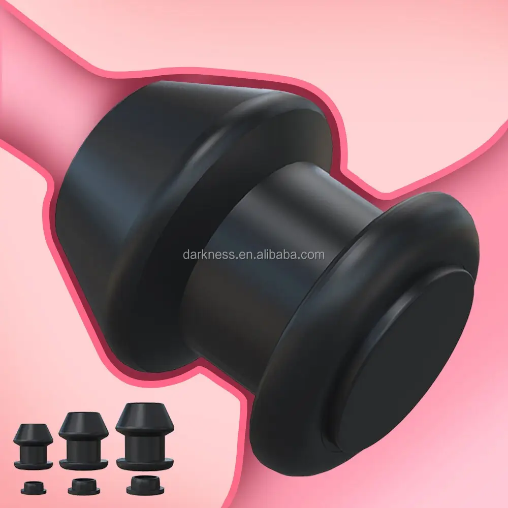 Escuridão Enema Anal Dilator Atacado Silicone Butt Expansão Plug Anal Oco com Stopper Speculum Limpeza Sex Toys