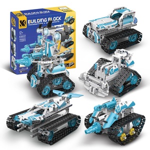 5 in1 APP制御変形ロボット車両モデルキット720 pcsビルディングブロックプログラマブルステムおもちゃRCアセンブリロボットおもちゃ - Product Image 1
