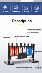 Bóng Chày quần vợt Bóng Rổ Bóng chuyền lật Bảng điểm số lên đến 99 điểm thủ môn trong nhà thể thao ngoài trời di động Thời gian trò chơi - Product Image 6