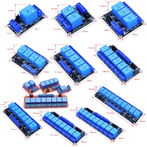Relais modul 1 2 4 6 8 10 Kanäle 5V 12V 24V DC-Optokoppler-Isolation High Low Level Trigger Development Board Relais 12V 24V - Product Image 1