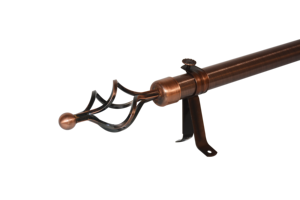 Hete Verkoop Metalen Raam Gordijnroede En Gedecoreerde Hardware Gordijn Paal Hoofd Gordijnroede Kruisvormige Zwart Voor Ramen - Product Image 4