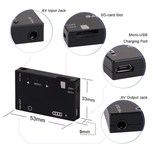 5.8G FPV Recorder <strong>Mini</strong> DVR HD Audio Video Built-in Battery for RC Drone Racing Receiver Monitor Part - Product Image 5