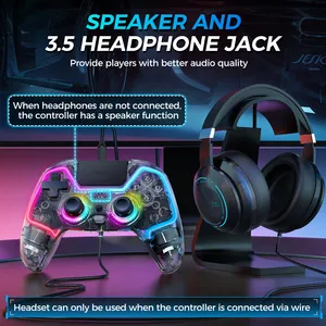 Controlador inalámbrico para Play Station 4 PS4/Nintendo Switch/PC/Android/IOS Joystick de efecto Hall y disparador con panel táctil