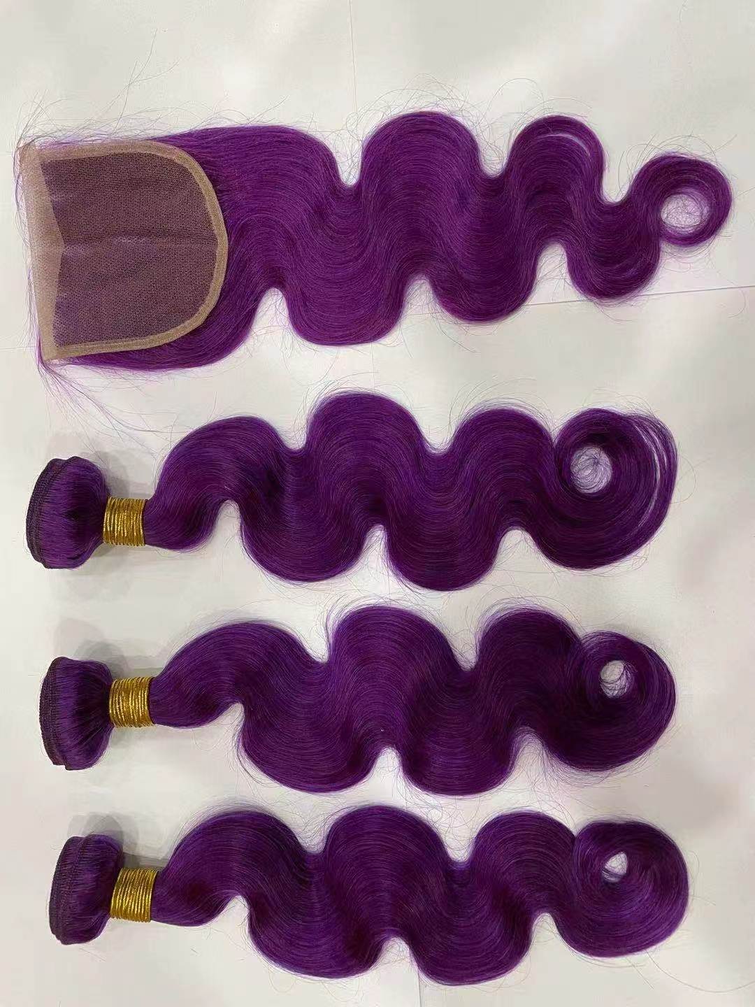 Morado, paquete de 3 unidades + cierre