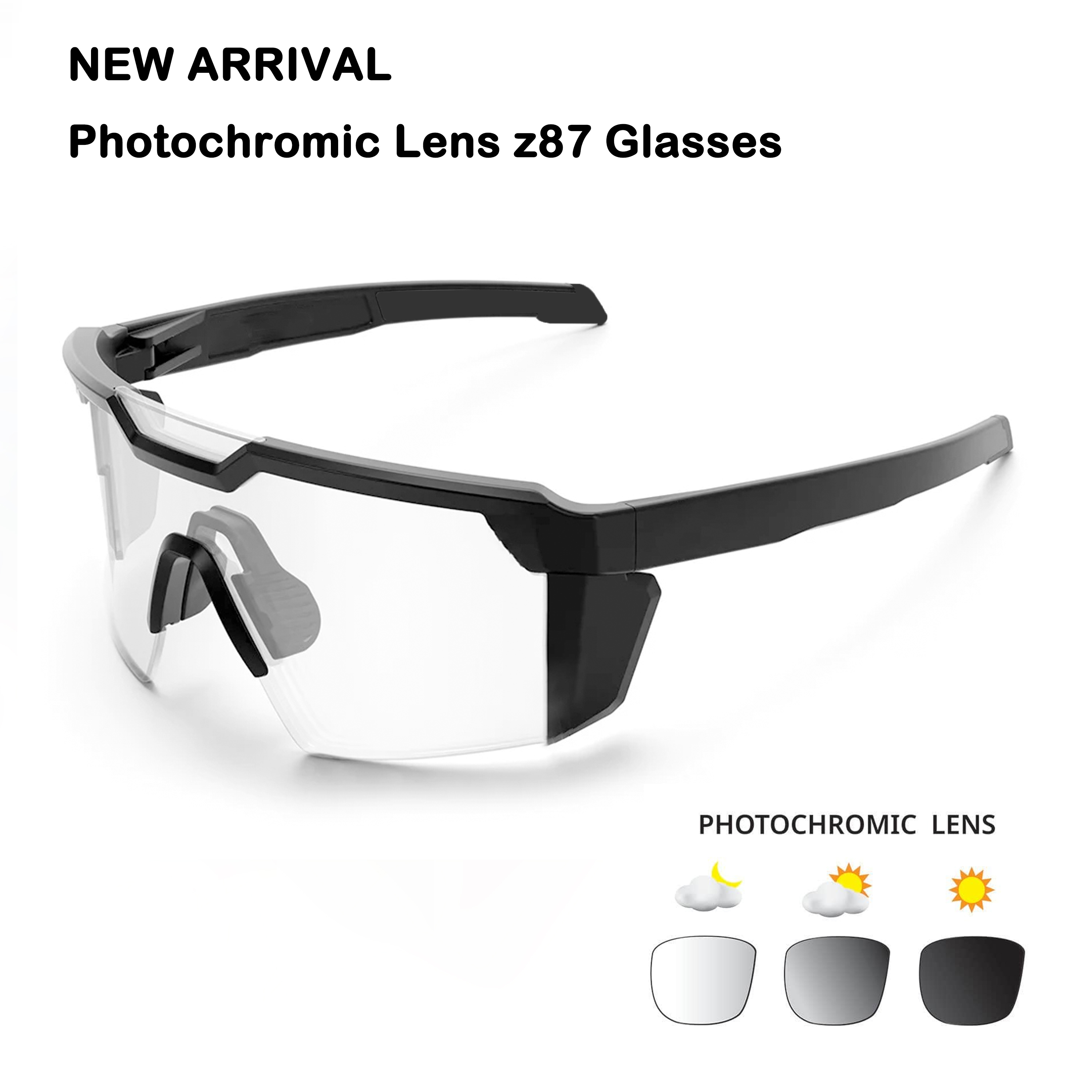 Lente C7-negro-fotocromática-NO POLARIZADA