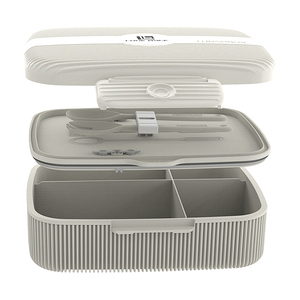 Xách tay PP nhựa lò vi sóng Hộp Ăn Trưa cho trẻ em leakproof ngăn thực phẩm gói văn phòng và sinh viên sử dụng được nước nóng container - Product Image 4