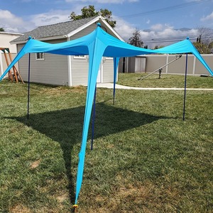 Cho Amazon Nhà Máy Trực Tiếp Hai Lớp Lycra Tán Lều Xách Tay PVC Mặt Trời Bảo Vệ Bóng Râm Cho Cắm Trại Bãi Biển Câu Cá Trong Mùa Hè - Product Image 3