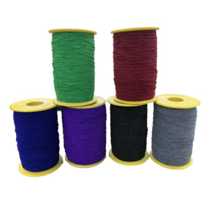 Cuerda elástica de colores de 1 MM, hilo de coser con cuentas, cuerda elástica, cuerda de artesanía para la fabricación de joyas