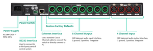4.8SP <strong>DSP</strong> 4 in &amp; 8 Out Digital Speaker Processor Networld <strong>Network</strong> Cable Connection Procesador Dijital De Audio - Product Image 3