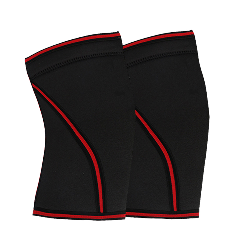 Rodilleras de Powerlifting Negras de 7mm