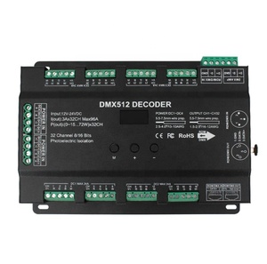 32 канала 96A RGBW DMX 512 светодиодный декодер контроллер для DC5-24V RGBW RGB светодиодный свет 8 бит/16 бит