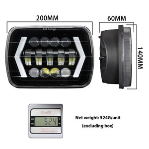 LED車のヘッドライトホワイトイエロー2色オフロードDRL 12Vターンシグナルライト - Product Image 4