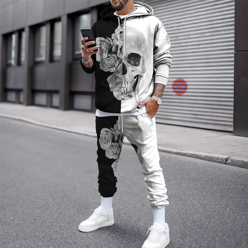 Bộ Đồ Thể Thao In 3D Thường Ngày Áo Hoodie 2 Món Cho Nam Bộ Đồ Thể Thao Bộ Đồ Thể Thao Cho Nam Bộ Đồ Nam Dài Tay Thường Ngày Mùa Hè Ngắn Tay