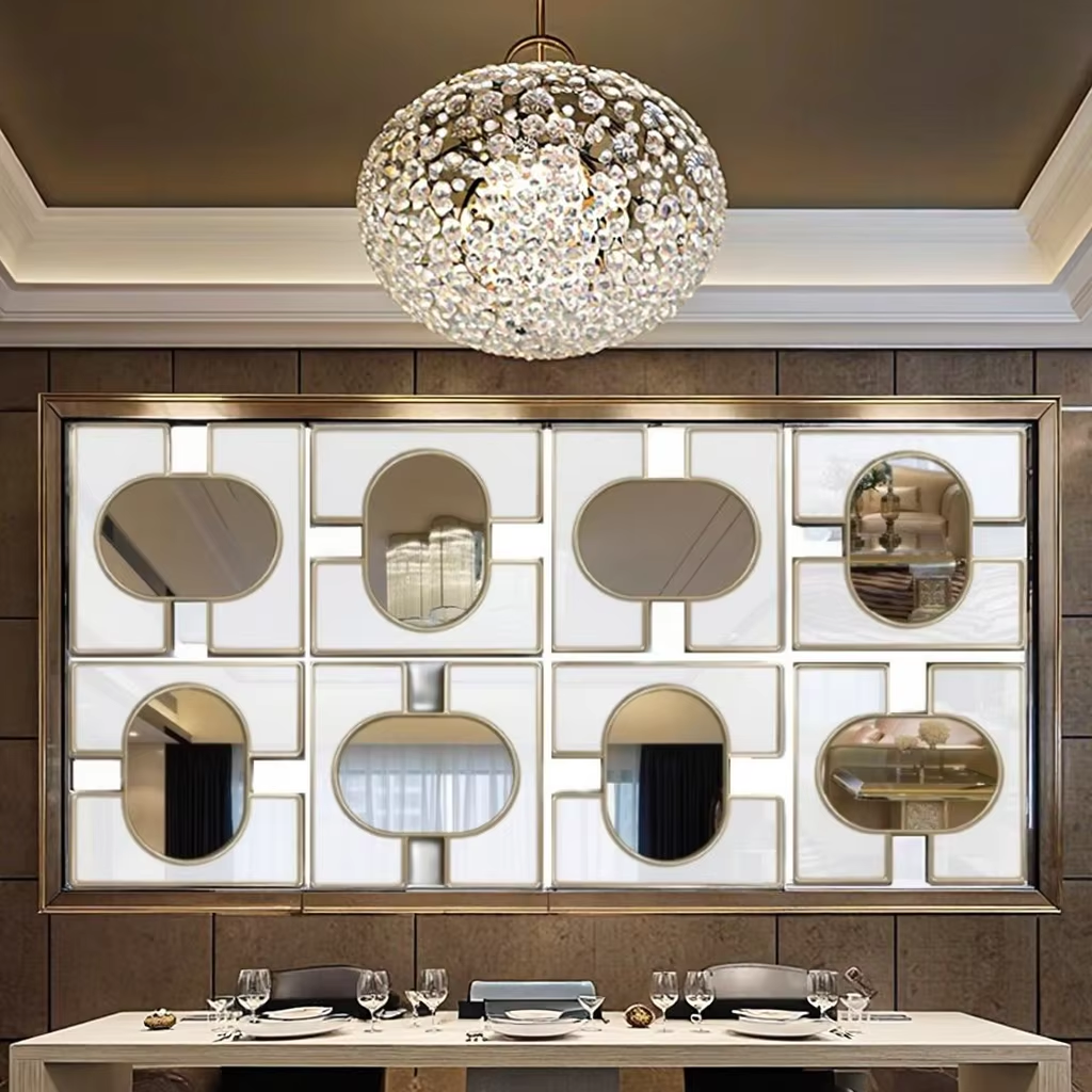 Gold frame Eight-piece set