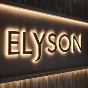 Tốt bán ngoài trời Backlit Logo dấu hiệu 3D kim loại Acrylic LED kênh chữ cho quảng cáo cho các công ty trung tâm công viên - Product Image 3