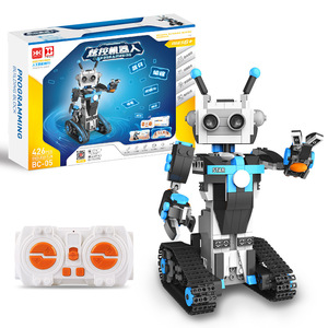 Baustein Intelligentes Block gebäude Programmierter Roboter Pädagogisches RC-Block-Set Intelligentes fern gesteuertes Roboters pielzeug für Kinder