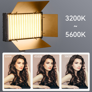 U800 U600 LED Video Panel kutusu işık kiti kamera işıkları stüdyo fotoğrafçılığı lamba oyun akışı için 3200-5600K konferans makyaj - Product Image 4