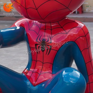 ประติมากรรมไฟเบอร์กลาสรูปแมงมุมการ์ตูนเครื่องประดับเช็คอินในสวนสนุกการตกแต่งธีมภาพยนตร์ห้างสรรพสินค้า - Product Image 6