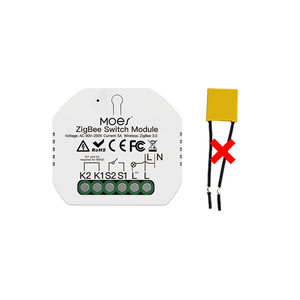 Nessun relè modulo interruttore luce intelligente filo neutro Hub Zigbee necessario 2/3way MOES interruttore Tuya Smartlife telecomando Wireless - Product Image 1