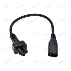 C8 C5 güç kablosu, IEC320 C8 C5 uzatma kablosu, 1FT şekil 8 C8 erkek erik çiçeği C5 dişi adaptör, 250V 2.5A, 30cm - Product Image 4