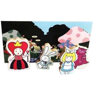 面白い木製教育おもちゃ作成ストーリー想像力カラフルな漫画パズルゲーム木製ストーリーボックス - Product Image 3