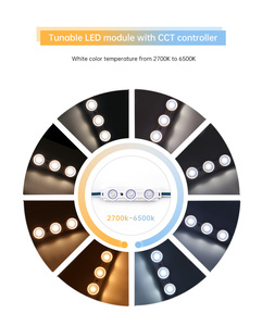 แถบไฟ LED ปรับได้และหรี่แสงได้3โมดูล LED CCT 12V