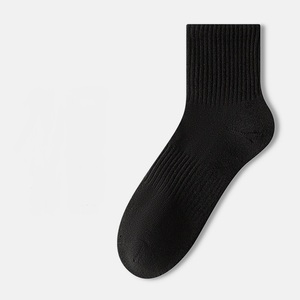 100% コットンオールシーズンロゴユニセックス圧縮スポーツカスタムアンクルクルー男性用ファッションソックス