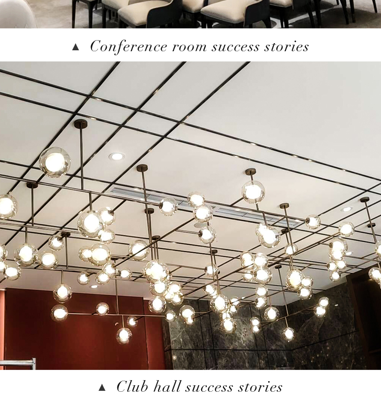Zhongshan Guzhen new design bulb LED chandelier for council chamber and lobby