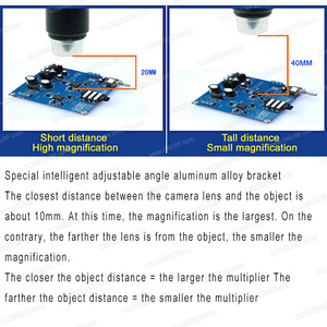 新型Deft显微镜G1200 1-1200X液晶数字显微镜，带支架和基站 - Product Image 6