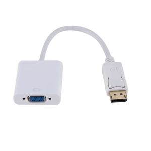Fast Delivery Display Port to <strong>VGA</strong> Adapter Cable Male to Female Converter for PC Computer Laptop HDTV Monitor Projector