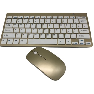Best Seller Mini 2,4G Wireless Gaming Slim Computer Keyboard and Mouse Combo Set 78 Keys con OEM Logo en stock