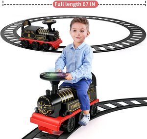 二合一电动六轮高铁儿童乘坐汽车火车轨道乘坐儿童玩具 - Product Image 2