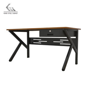 Precio al por mayor Simple Oficina Personal Mesa Metal Acero Escritorio Computadora Escritorio Hogar Estudiante Estudio Escritorio - Product Image 3