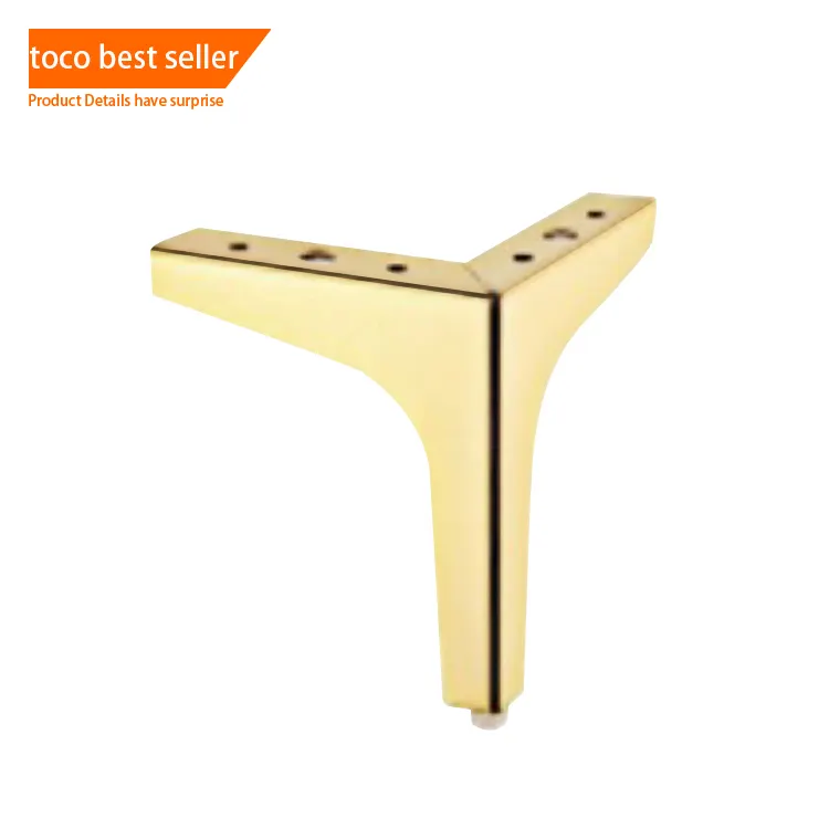 Toco mobili gambe Modern Luxury Side comodino TV Stand piedi acciaio oro metallo armadio letto divano gambe mobili per mobili