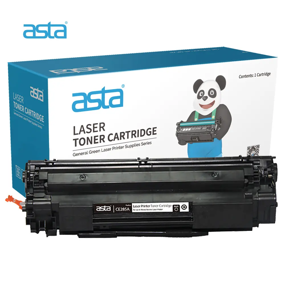 Cartucho de tóner ASTA al por mayor CE285A 285A 285 85A Universal negro Compatible para HP Laserjet serie de impresoras China