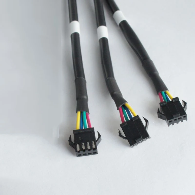 Customized 125 mm 10 pin df13 housing connector wire harness