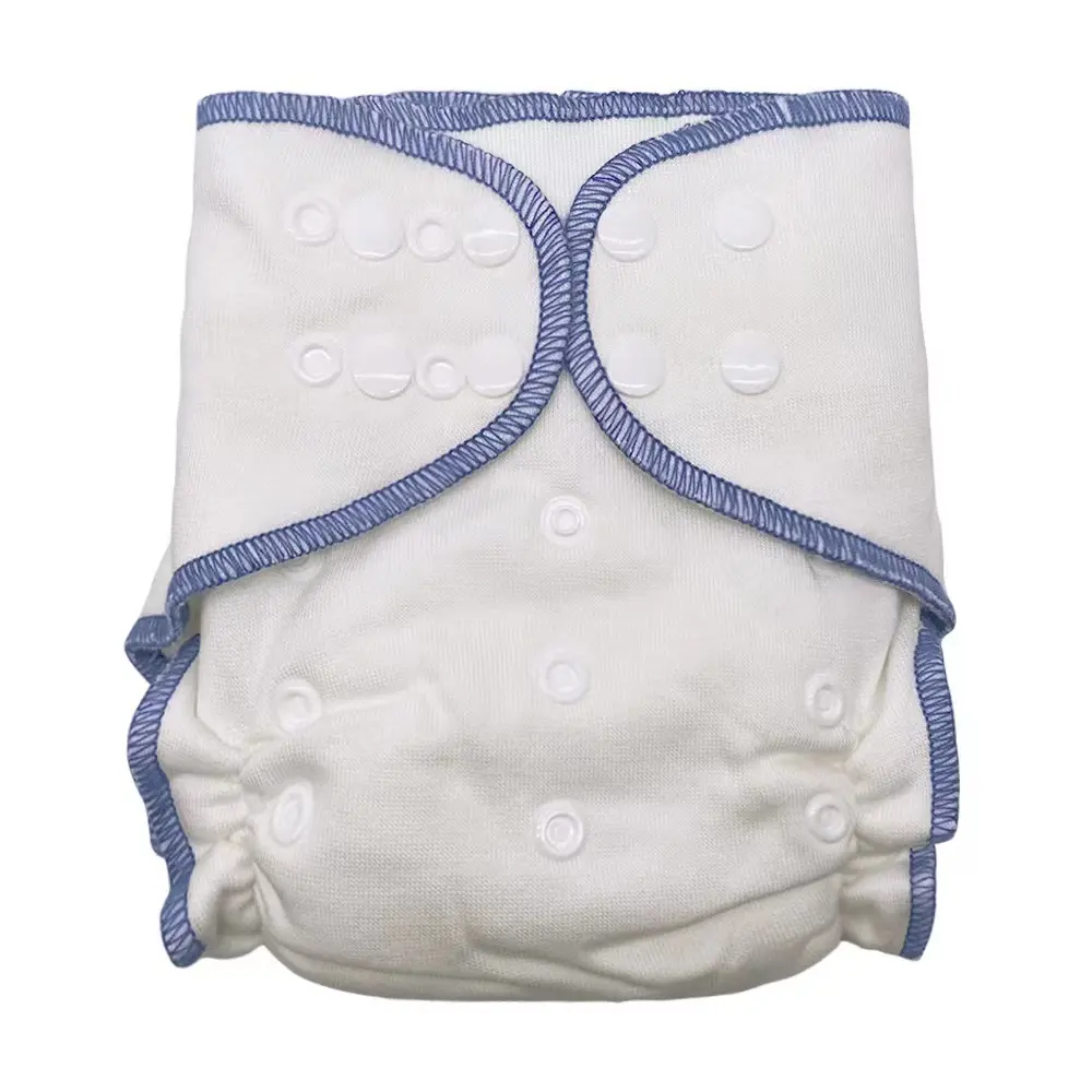 Pañales de tela de algodón de bambú para bebé, lavables, transpirables, tamaño uniforme, ajustables, 0 a 3 años