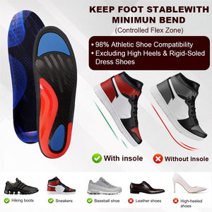 Koolstofvezel Inlegzolen Badminton Steunboog Springt Hoger Voetbal Foot Bescherming Schok Absorptie Orthope Inlegzolen - Product Image 5