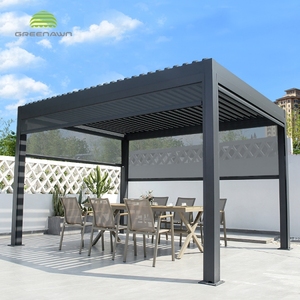 Sunroof Roller Shutters Leisure Garden Aluminum <strong>Louvre</strong> Roof Pergola Motorized - Product Image 2