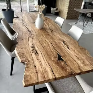 Morden Sang Trọng Phòng Ăn Bảng Tự Nhiên Bền Vững Gỗ Óc Chó Với Nhựa Epoxy Nghệ Thuật Sông Thiết Kế Cho Nhà Khách Sạn Đồ Nội Thất - Product Image 1