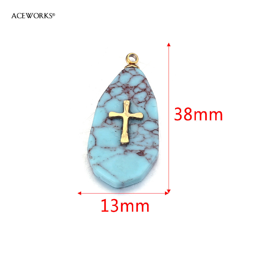 Long turquoise-Cross